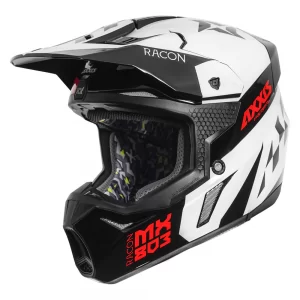 AXXIS Wolf Racon Motocross Glossy Red Helmet