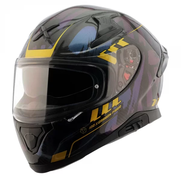 Axor Apex Carbon Small Checks Gloss Carbon Neon Yellow Helmet