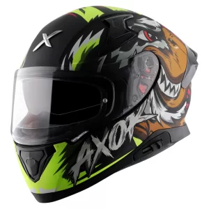 Axor Apex Falcon Full-Face Helmet - Matt Black Neon Yellow