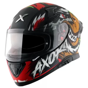Axor Apex Falcon Full-Face Helmet - Matt Black Red