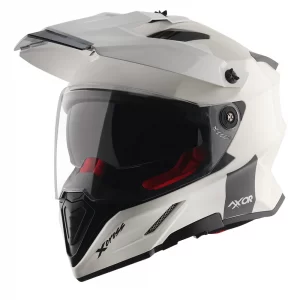 Axor X Cross Dual Visor Helmet - Glossy White