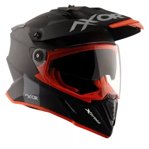 Axor X Cross Dual Visor Matt Black Orange Helmet