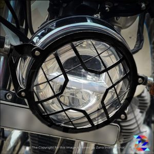 Black Head Light Grill Type-4A for Himalayan BS6 (2016-2020) & Himalayan BS6 (2021-22) by ZANA-ZI-8139
