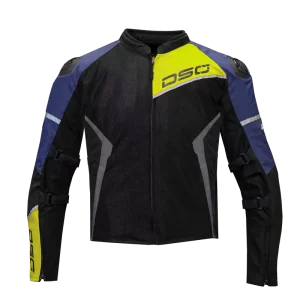 -0% DSG Apex Air-Flow Riding Jacket Racing Blue Grey Yellow Fluo