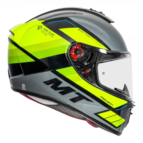 MT Blade 2SV Frequency Gloss Fluorescent Yellow Helmet