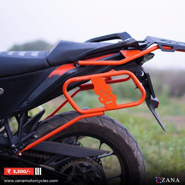 KTM 390/250/390 X Adventure Orange Saddle Stay with Jerry Can Mount by ZANA-ZI-8155