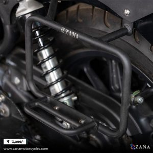 Saddle Stay with Exhaust Shield Black (T-1) for Super Meteor 650 by ZANA-ZI-8322