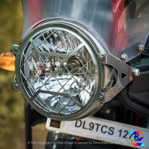 Silver Head Light Grill Type-2 for Himalayan (2016-2020) & Himalayan BS6 (2021) by ZANA-ZI-8140