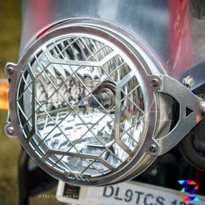 Silver Head Light Grill Type-4 for Himalayan (2016-2020) & Himalayan BS6 (2021) by ZANA-ZI-8141