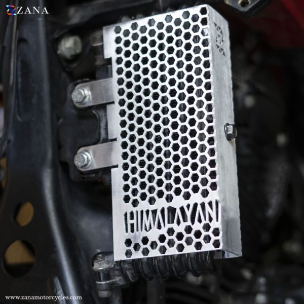 Silver Radiator Guard Honeycomb for Scram 411 & Himalayan BS-3/4/6-(Full) by ZANA-ZI-8208