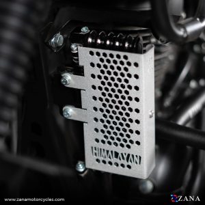 Silver Radiator Guard Honeycomb for Scram 411 & Himalayan BS-3/4/6-(Half) by ZANA-ZI-8207