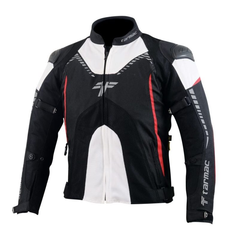 Buy Tarmac Corsa Black/White/Red Level 2 Riding Jacket with PU Chest ...