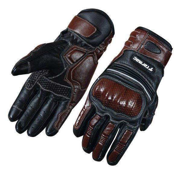 Tarmac Retro Black and Brown Gloves