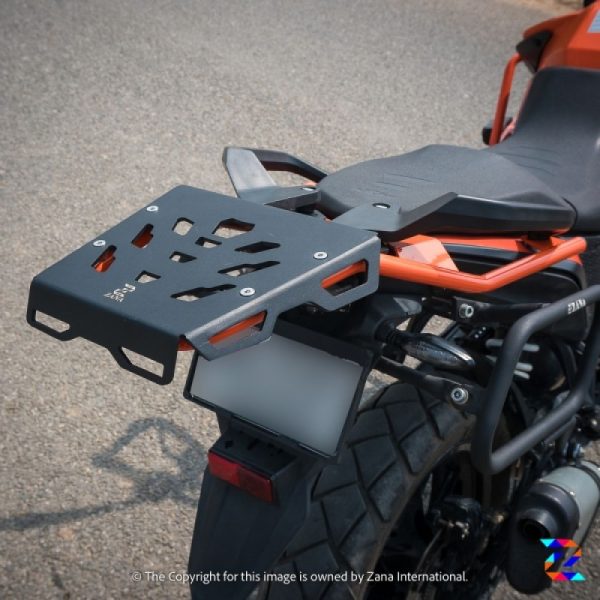 KTM ADV 250/390/390 X New Orange & Black Top Rack Compatible with Grab Rail by ZANA - ZI-8151