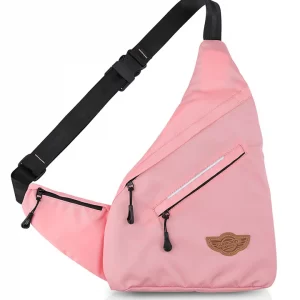 Wing Crossbody Pink Sling Bag for Travel, Biking, Hiking, Trekking & Everyday Use by Guardian Gears