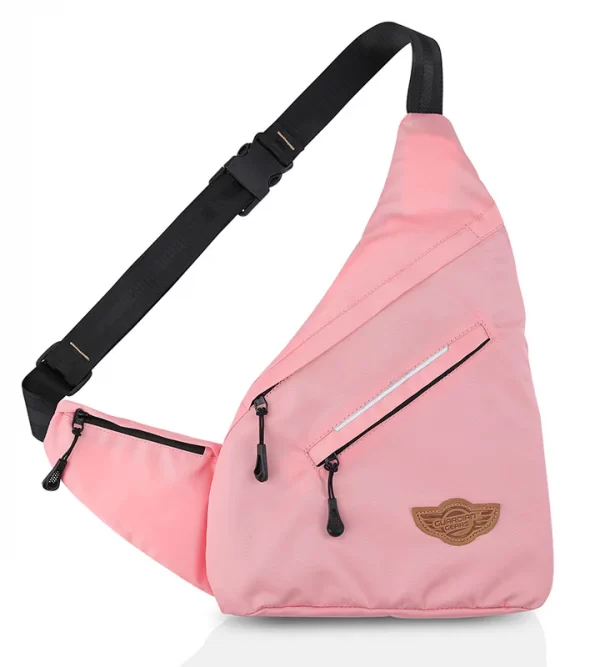 Wing Crossbody Pink Sling Bag for Travel, Biking, Hiking, Trekking & Everyday Use by Guardian Gears