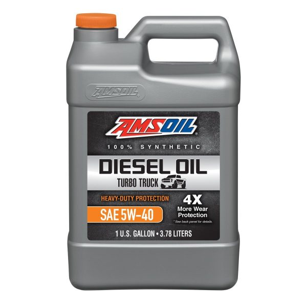 AMSOIL Heavy-Duty Synthetic Diesel Oil 5W-40 – For Cars- 3.78 L