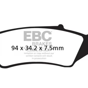 EBC Sintered FA185R Rear Brake Pads for Hero Xpulse (1 Pair)