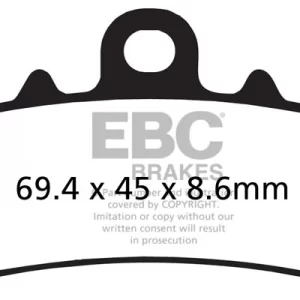 Front Brake Pads for Dominar (19 ONW) FA606HH Fully Sintered-EBC Brakes