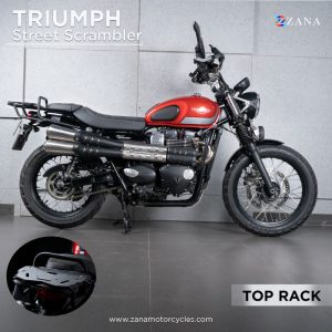 Top Rack with Plate Type-2 for Triumph Street Scrambler 900 - ZANA - ZI-5100