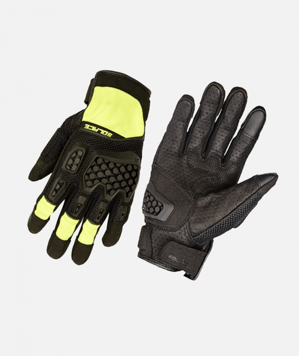 SOLACE - AIRX Dualsport CE Riding Gloves (Neon Green)