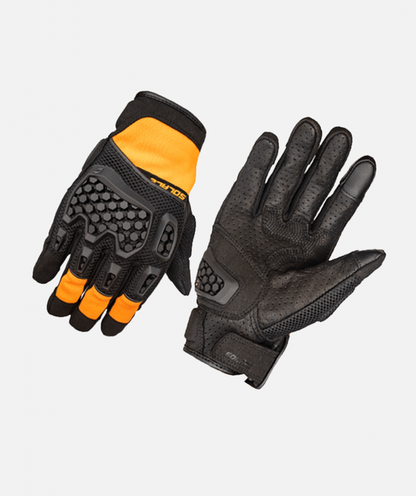 SOLACE - AIRX Dualsport CE Riding Gloves (Flame Orange)