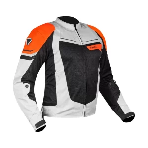 Korda Edge Riding Jacket - Light Grey & Orange