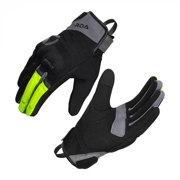 Korda Street 2.0 Fluro Yellow Riding Gloves