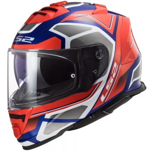 LS2 Storm Faster Glossy Red Blue Helmet-FF800