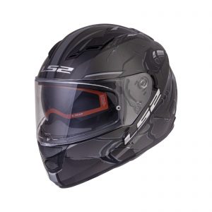 LS2 Stream Evo 2XL Helmet Zuko Black Grey with Pinlock-FF320