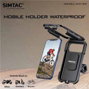 SIMTAC Mobile Holder Waterproof For Bikes/Scooters/Bicycle | MHWP