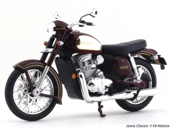 Maisto Jawa Classic Maroon 1:18 Diecast Scale Model Bike -39335MC