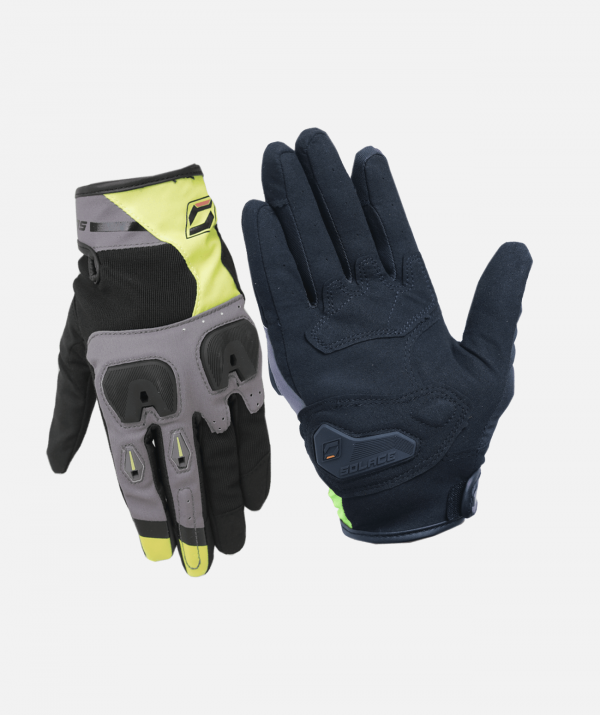 SOLACE - Aura Lite Riding Gloves (Grey-Neon)