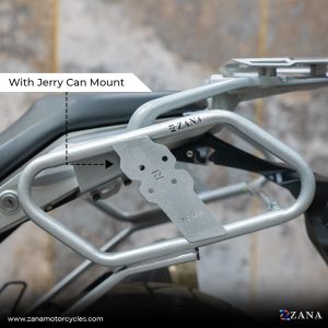 Saddle Stay Silver with Jerry Can Mount For BMW