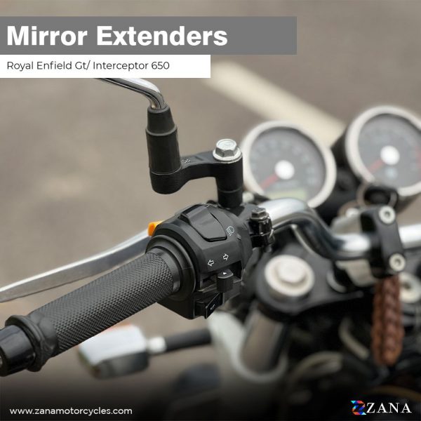 Mirror Extender for Royal Enfield Gt/Interceptor 650-ZANA - ZI-8340