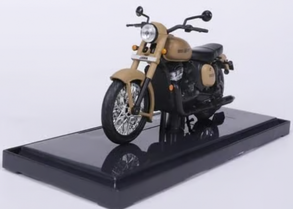 Maisto Diecast 1/18 Jawa Yezdi Motorcycle - Light Brown Motorbike-39335