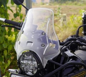 Premium Touring windshield for Himalayan 450 - Clear - Carbon Racing