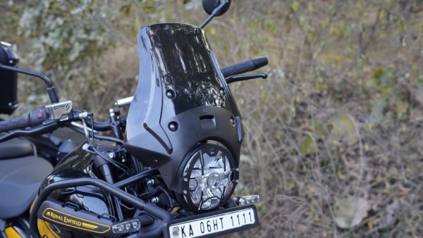 Premium Touring windshield for Himalayan 450 - Smoke - Carbon Racing 1