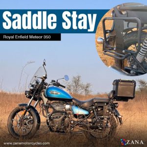 Saddle Stays Mild Steel with Exhaust Shield and Jerry can Mount
