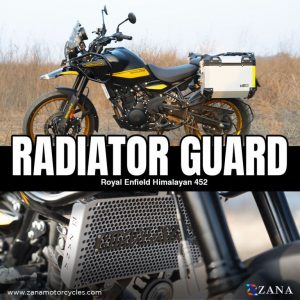 ZANA Radiator Guard with Logo Aluminum Silver For Himalayan 450 - ZI-8449