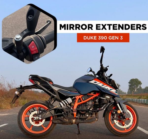 Mirror Extender for KTM Duke 390/250/200/390 Gen 3