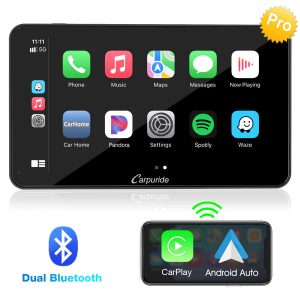 Carpuride W701 Plus Portable Wireless Car Stereo with Backup Camera, Support Install Apps