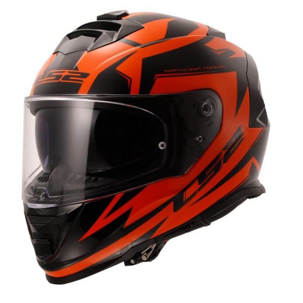 LS2 FF800 Storm Il Atomik Black Orange-06 Helmet
