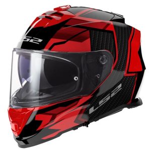 LS2 FF800 Storm Ii Rocker Sliver Red Helmet