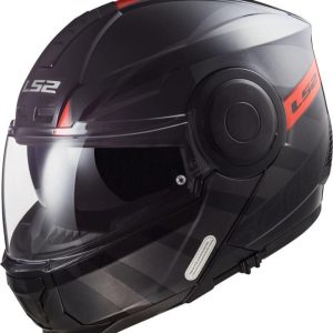LS2 FF902 Scope Hamr Gloss Black Titanium Red Helmet