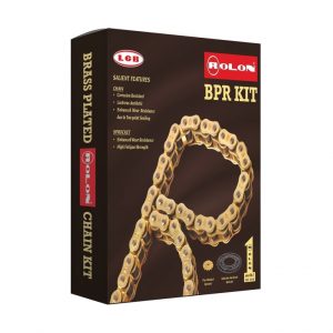 Rolon Brass Chain and Sprocket kit for Yamaha FZ V3.0 / V2.0 REAR DISC - KIT NaRC F327