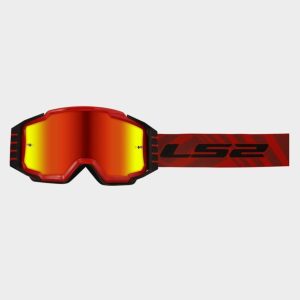 LS2 Charger Pro Goggle Red With Clear Visor