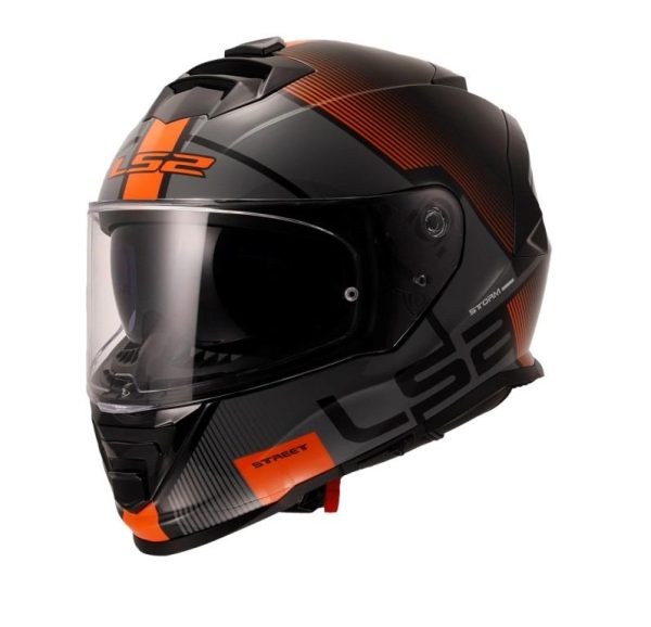 LS2 FF800 Storm Ii Epic Black Orange Helmet
