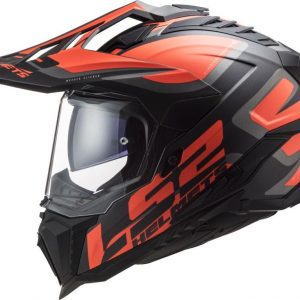 LS2 Helmets Explorer Alter Matt Black Fl.orange-06 - MX701