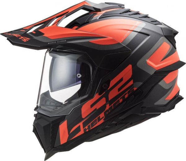 LS2 Helmets Explorer Alter Matt Black Fl.orange-06 - MX701